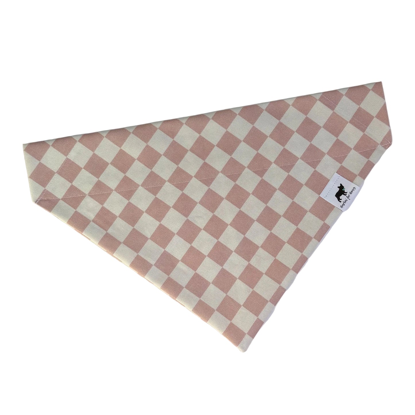 Pink Checkered Bandana