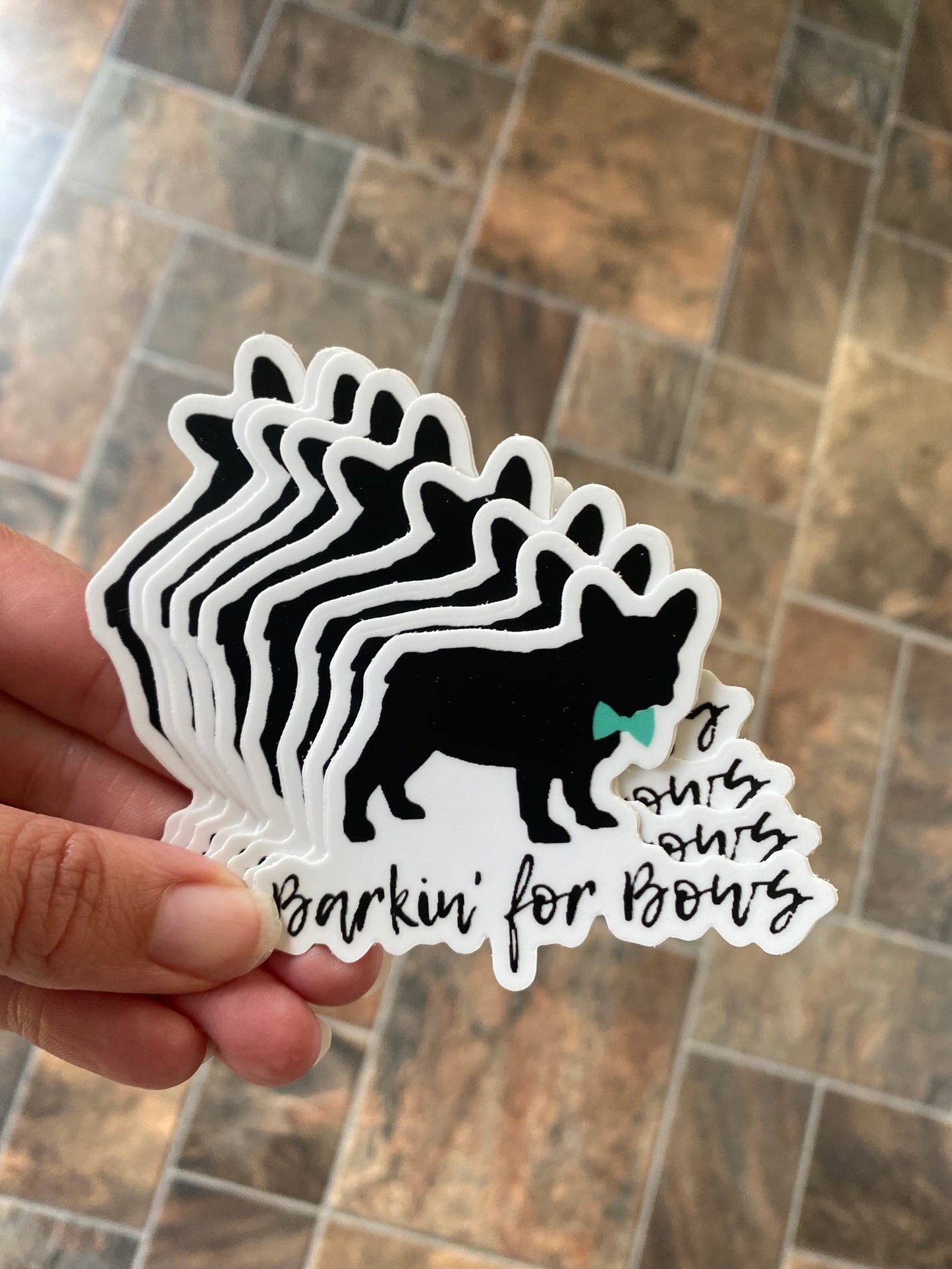 Barkin’ for Bows Sticker